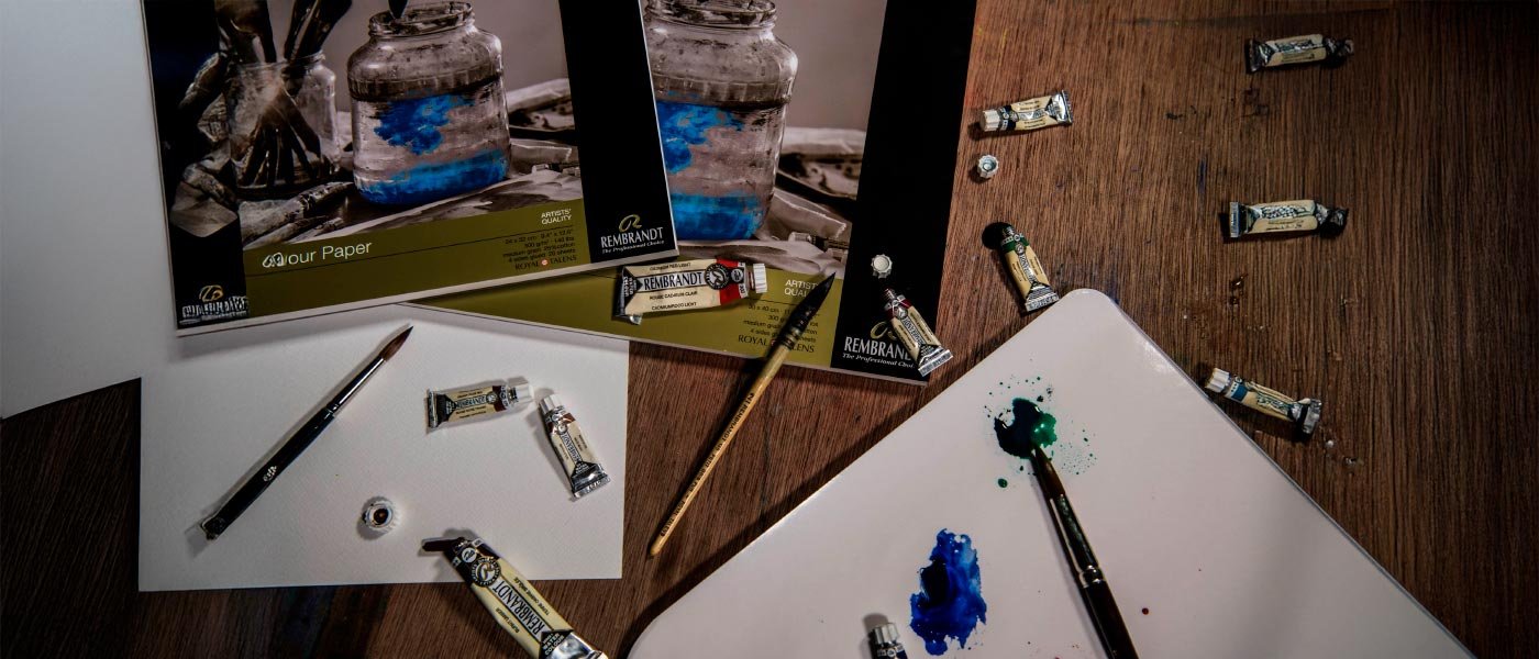 tinta aquarela rembrandt profissional da roual talens